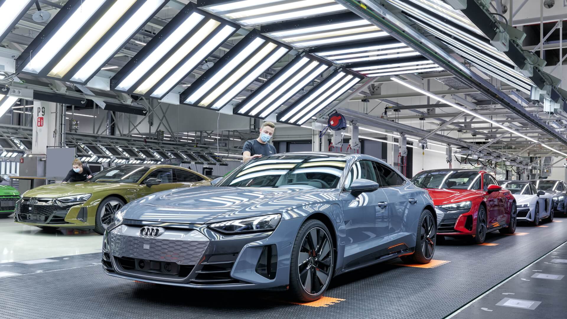 Audi e-tron GT produktionslinje
